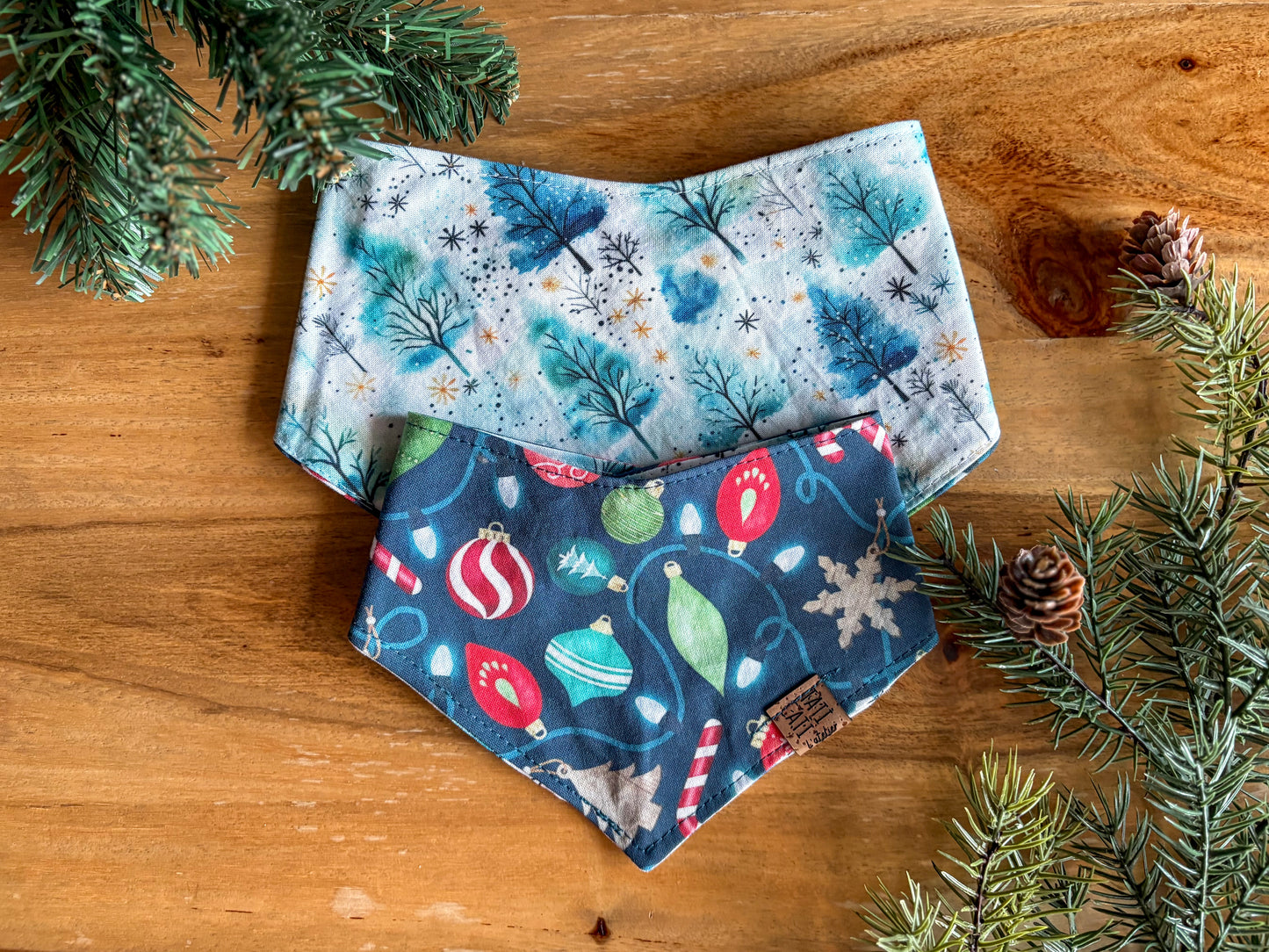 Bandana - Ornements et forêt bleue